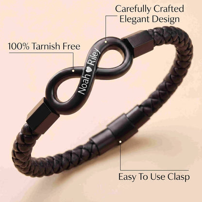"To My Husband" - Infinity Personalized Bracelet